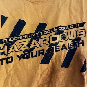 Men’s yellow shirt